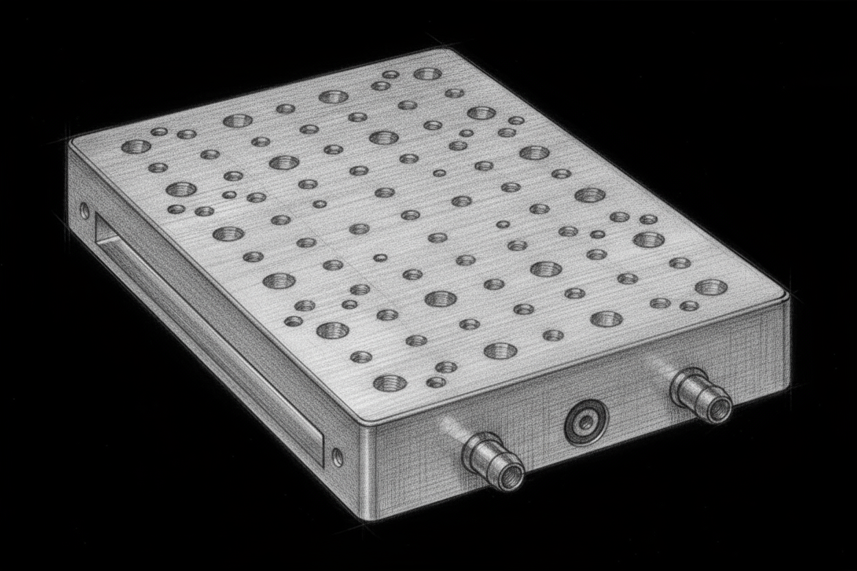 LN2 cooling plate LN2 cooling plate